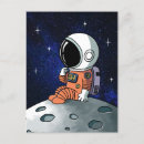 Zoek naar cartoon astronaut briefkaarten Galaxy