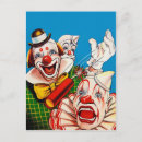 Zoek naar clown briefkaarten Retro