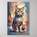 Zoek naar abstracte kat posters Voor iedereen