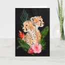 Zoek naar cheetah briefkaarten Tropische bloemen