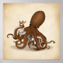 Zoek naar marien dier posters Octopus