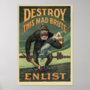 Zoek naar vernietiging posters Gorilla