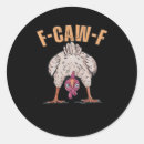 Zoek naar grappige kip stickers F caw f