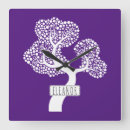 Zoek naar paarse boom klokken Abstract