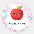 Zoek naar rode appel stickers Elk persoon