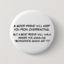 Zoek naar vriendschap buttons Grappig