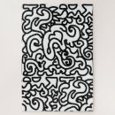 Zoek naar abstracte puzzels Zwart wit