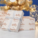 Zoek naar bruid en bruidegom cadeaupapier Naam