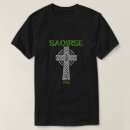 Zoek naar keltisch kruis tshirts Shamrock
