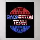 Zoek naar badminton speler posters Vlag