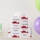 Zoek naar vintage vliegtuig cadeaupapier Rood