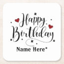 Zoek naar birthday onderzetters Minimalistisch
