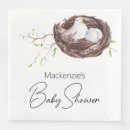 Zoek naar vogels nest servetten Waterverf