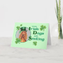 Zoek naar irish setter kaarten Shamrock