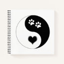 Zoek naar yin yang notitieboeken Zwart en wit