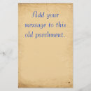 Zoek naar oude briefpapier Perkament