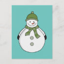 Zoek naar sneeuwbal briefkaarten Sneeuwman