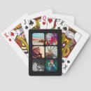 Zoek naar vierkant speelkaarten Voor hem