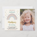 Zoek naar rainbow birthday uitnodigingen Meisje