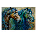 Zoek naar blauwe paarden posters Equine