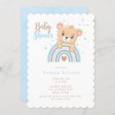 Zoek naar boho teddy bear babyshower uitnodigingen Bruin