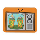 Zoek naar gekke vrienden magneten Cartoon