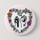 Zoek naar bevrijding buttons Vegan