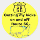 Zoek naar route 66 stickers Teken