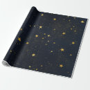 Zoek naar night sky cadeaupapier Zwart