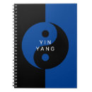 Zoek naar yin yang notitieboeken Blauw