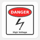 Zoek naar hoogspanning stickers Waarschuwing