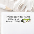 Zoek naar sushi etiketten Japan