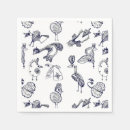 Zoek naar vogel tekening servetten Zwart