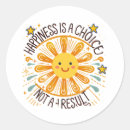 Zoek naar geluk stickers Citaat