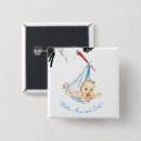 Zoek naar ooievaar buttons Baby