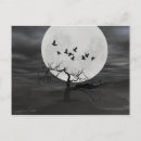 Zoek naar volle maan briefkaarten Monochroom