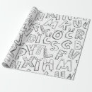 Zoek naar alfabet cadeaupapier Patroon
