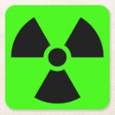 Zoek naar waarschuwing onderzetters Radioactief