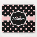 Zoek naar zwarte stippen muismatten Elegant