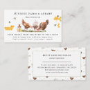 Zoek naar kip visitekaartjes Waterverf