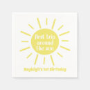 Zoek naar zonnig servetten 1e verjaardag