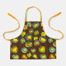 Zoek naar paddestoelen schorten Waterverf