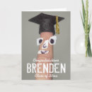 Zoek naar grappige afstuderen kaarten Voor hem