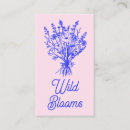 Zoek naar blauwe bloemen visitekaartjes Minimalistisch