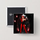 Zoek naar rode duivel buttons Halloween