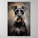 Zoek naar miniatuur schnauzer posters Zwart en zilver