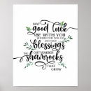 Zoek naar irish blessing posters Shamrock