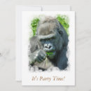 Zoek naar grappige gorilla uitnodigingen Wilde dieren