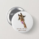 Zoek naar giraf cartoon buttons Grappig