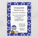 Zoek naar football babyshower uitnodigingen Blauw